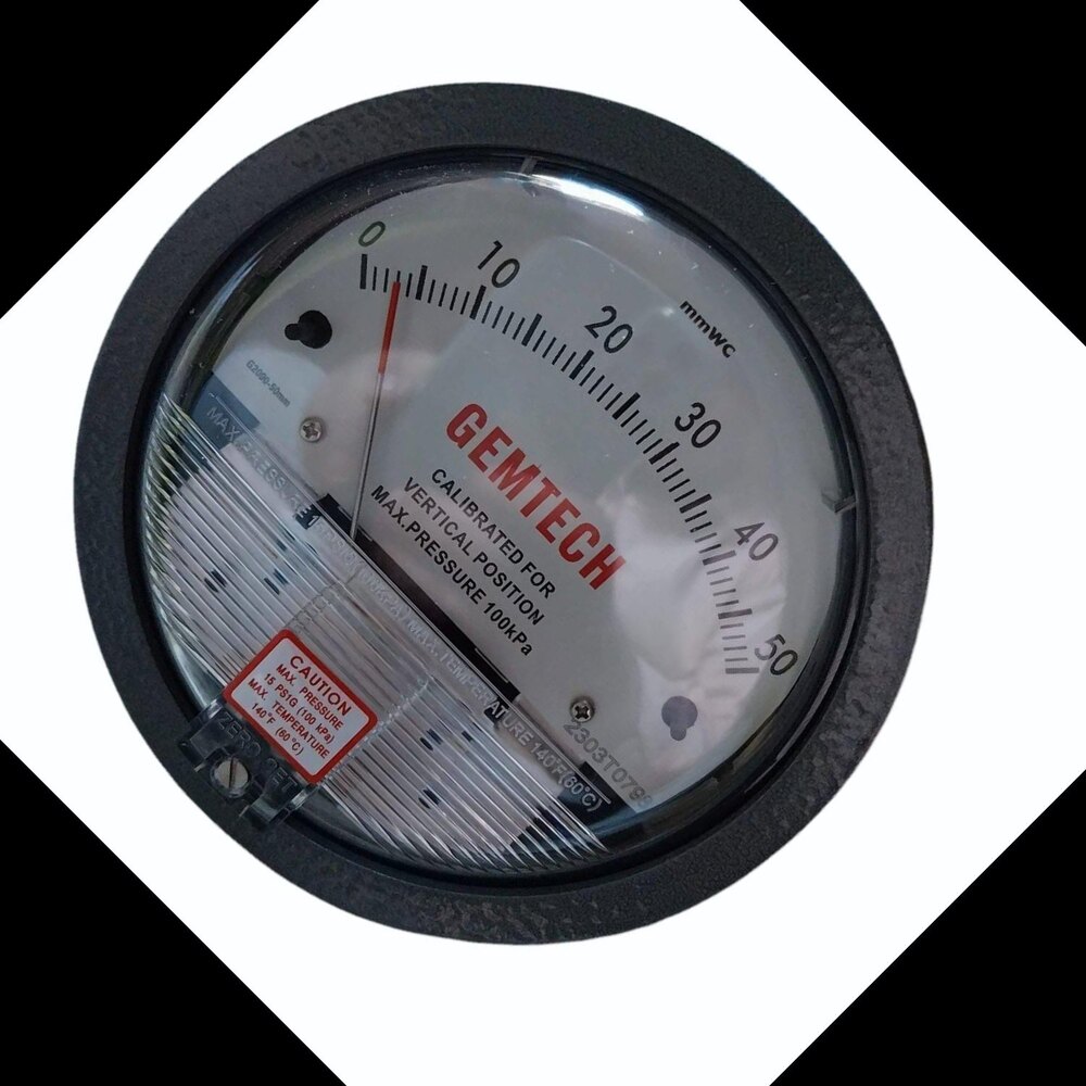 GEMTECH Differential Pressure Gauge Wholesaler For Mandsaur Madhya Pradesh