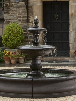 Black Stone Fountain - Pool Size: 6I? 6 Feet