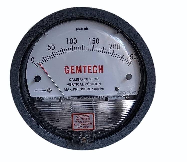 Distributor GEMTECH DIFFERENTIAL PRESSURE GAUGE In Dadri Uttar Pradesh