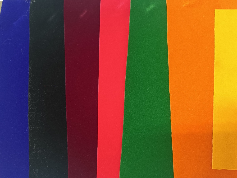 Plain Tafetta Velvet Fabrics