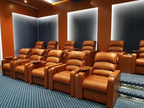 Dark Brown Leather Recliner Sofa - Design: Modern