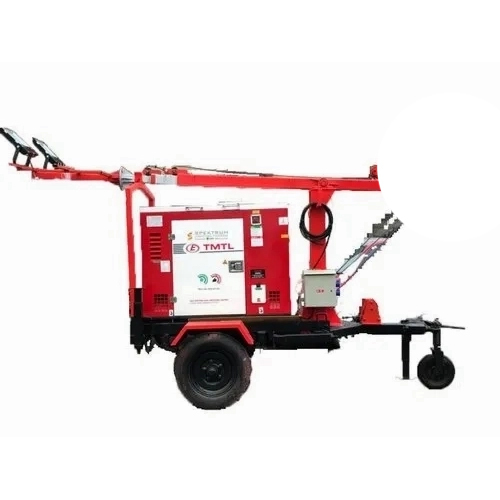 Led High Intensity Discharge Mobile Lighting Tower - Color: Cool White