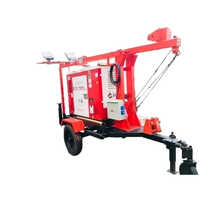 Mobile Generator Lighting Towers - Color: Red