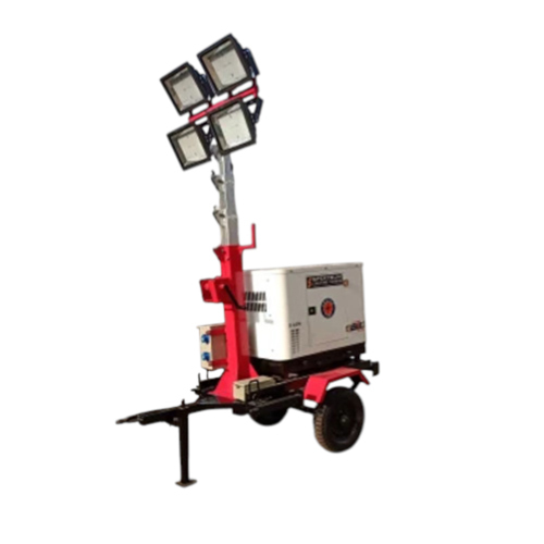 Mild Steel Single Arm Mobile Light Tower