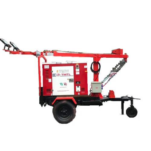Duel Arm Mobile Lighting Tower - Color: Cool White