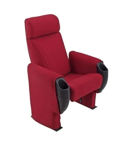 Maroon Push Back Auditorium Chair - Design: Modern