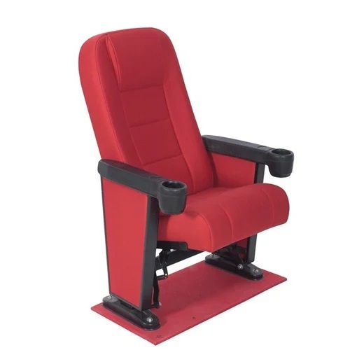 Dark Red Push Back Auditorium Chair - Design: Modern