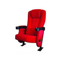 Bright Red Push Back Auditorium Chair