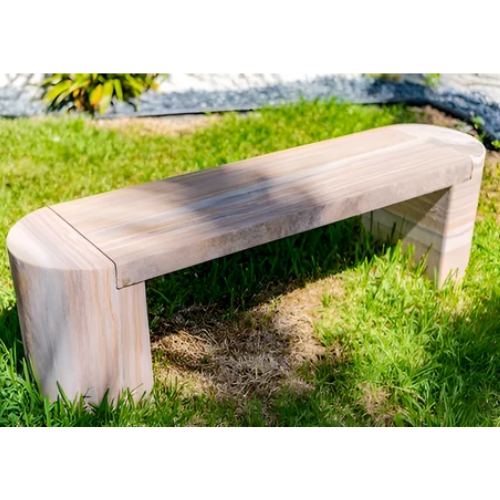 Sandstone Stylish Bench - Color: White