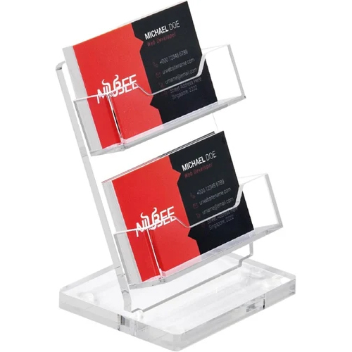 Acrylic Card Stand - Color: White