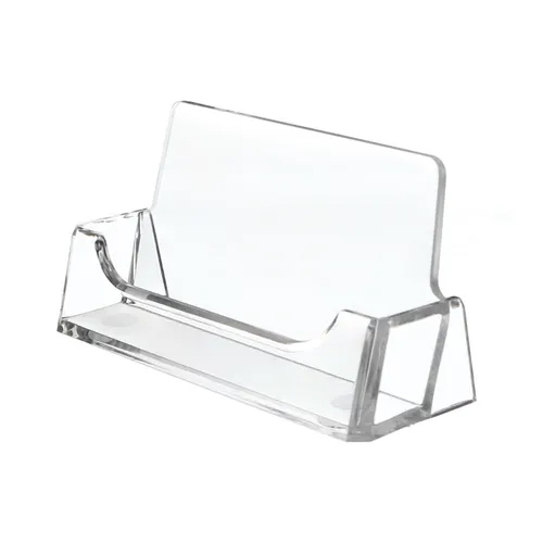 Acrylic Visiting Card Stand - Color: Transparent