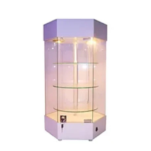 Rotating Acrylic Display Stand - Color: White