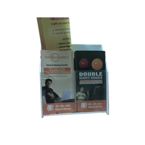 Acrylic Magazine Stand - Color: Transparent