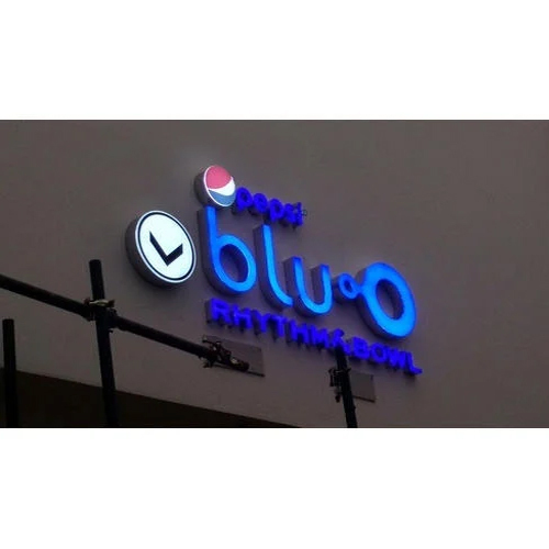 3D Letter Acrylic Sign Board - Color: Blue