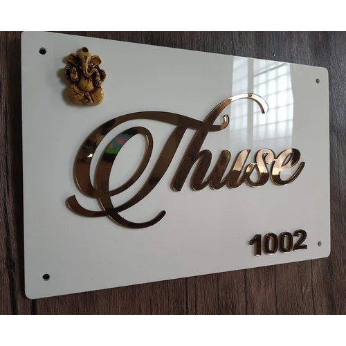 Acrylic Name Signboard - Features: Easy To Use