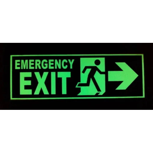 Acrylic Led Exit Sign Board - Body Material: Aluminium