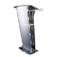 Acrylic Podium Stands - Color: Black
