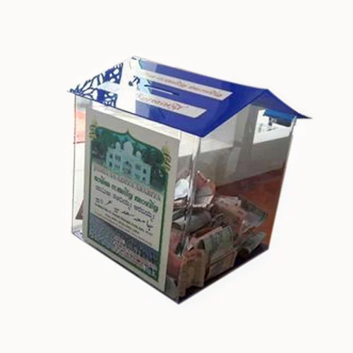 Acrylic Donation Box - Color: Transperent