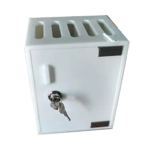 Acrylic Lock Box - Color: White