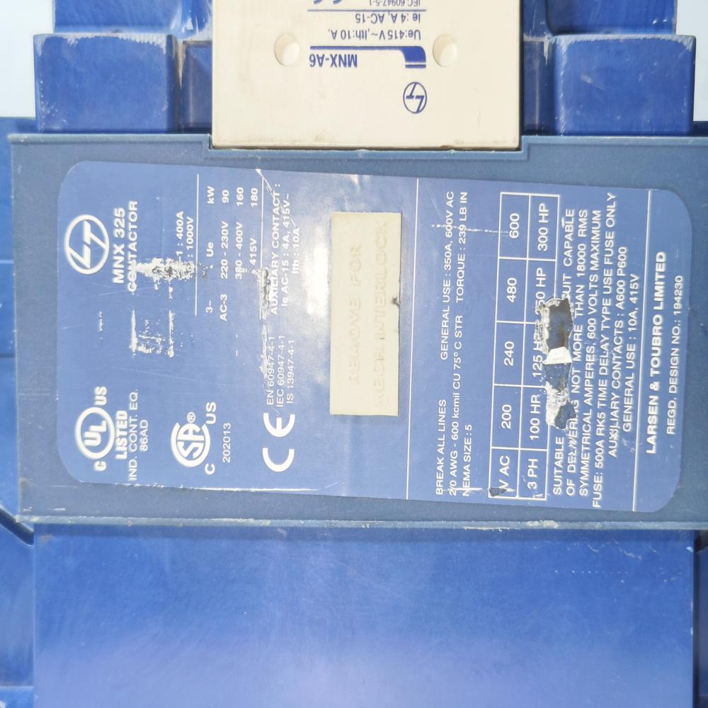 L&T MNX265 MAGNETIC CONTACTOR