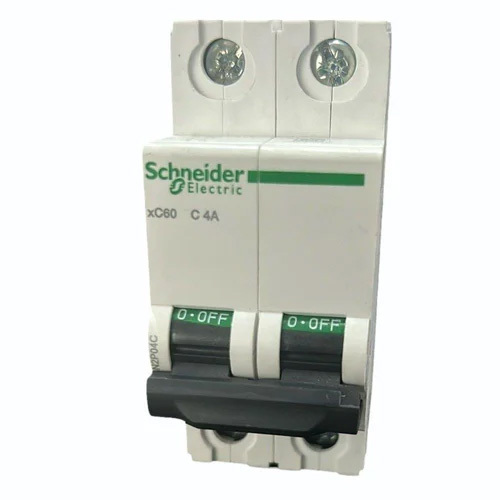 Xc60 Schneider 4A 2 Pole Mcb - Color: White