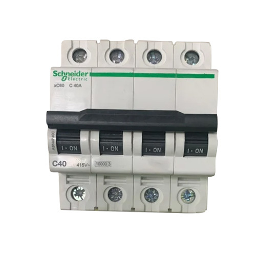 Xc60 Schneider 40A 4 Pole Mcb - Color: White