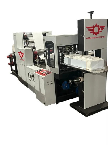 Double Colour Double Embossing Tissue Napkins Making Machine