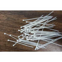 Pvc Cable Tie - Pvc Material, 4 Inch Length, White Color | Extreme Temperature Range -80c To +538c, Easy To Use For Industrial Applications