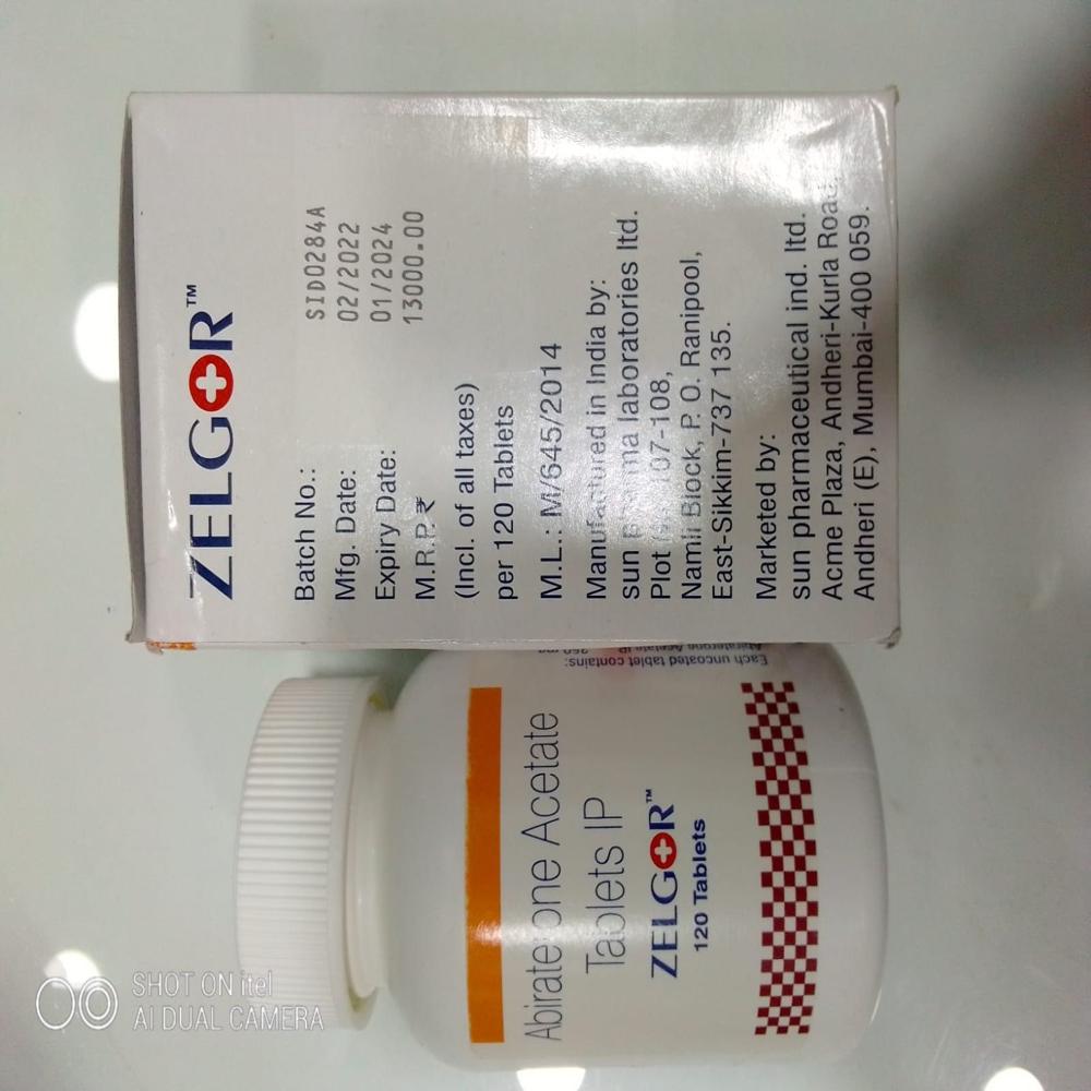 Zelgor Abiraterone Acetate 250mg Tablet
