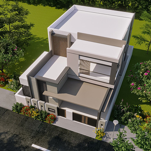 Villa Model House Interior Design By Agham Associate