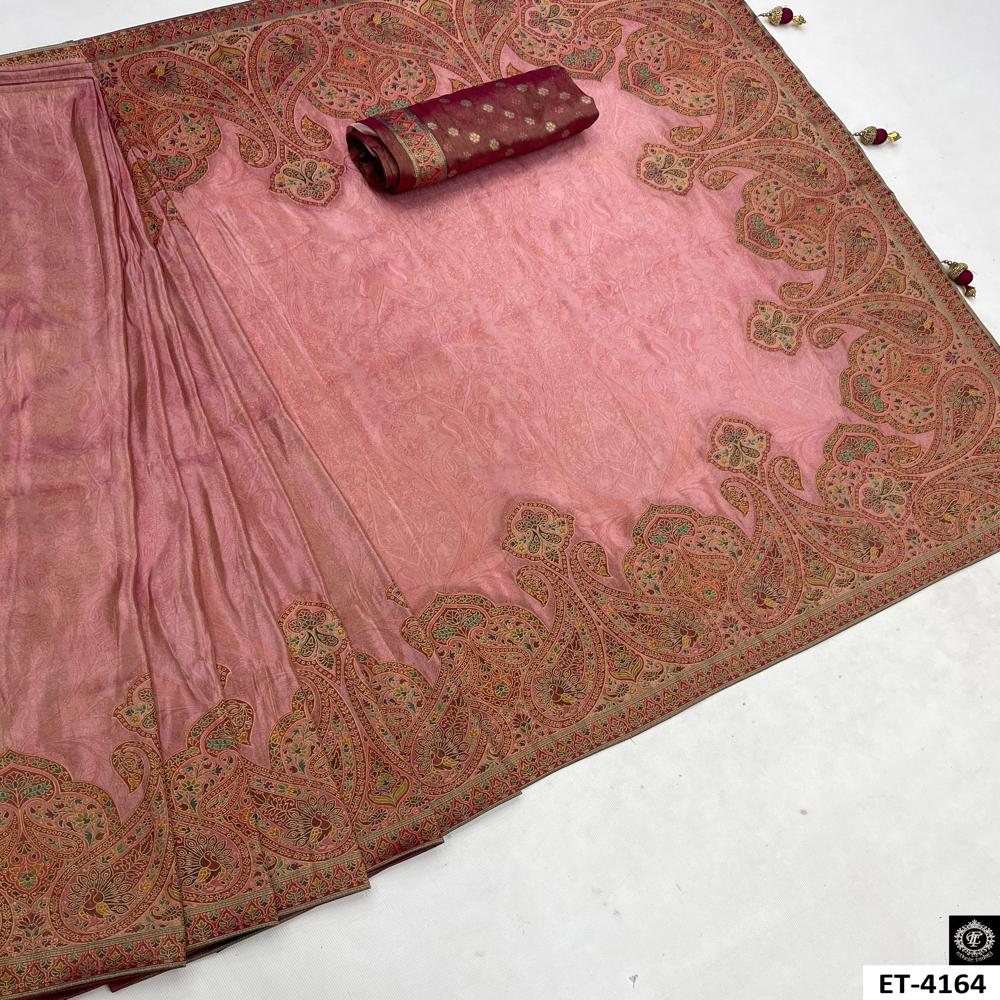 DESIGNER PINK SAREE
