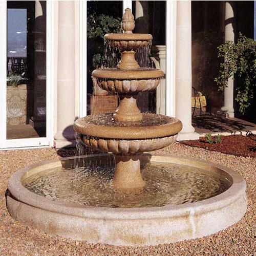 Sandstone carved water fountain