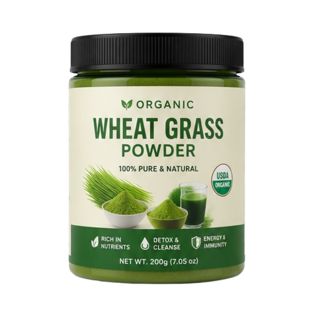 Organic Wheat Grass Shell Powder - Additives: No Added Additives