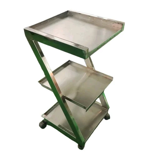 Stainless Steel Hospital Beside Trolley