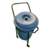 Stainless Steel Dust Bin Trolley