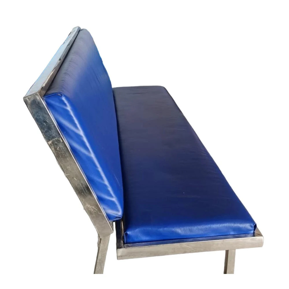 Stainless Steel Hospital Waiting Chair - Color: Blue(Base)
