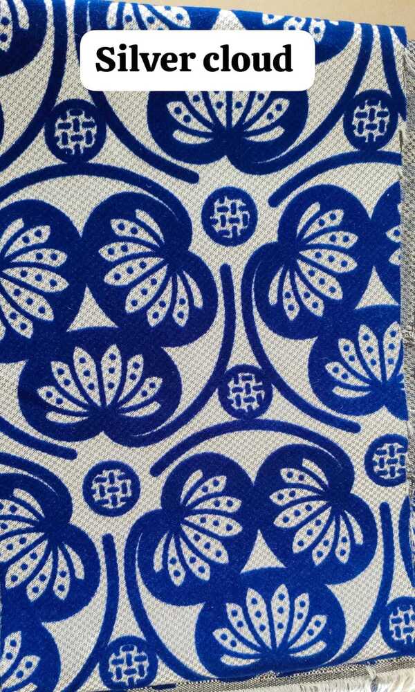 Flock Silver Cloud Fabrics