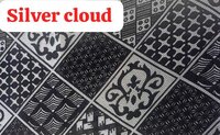 Flock Silver Cloud Fabrics