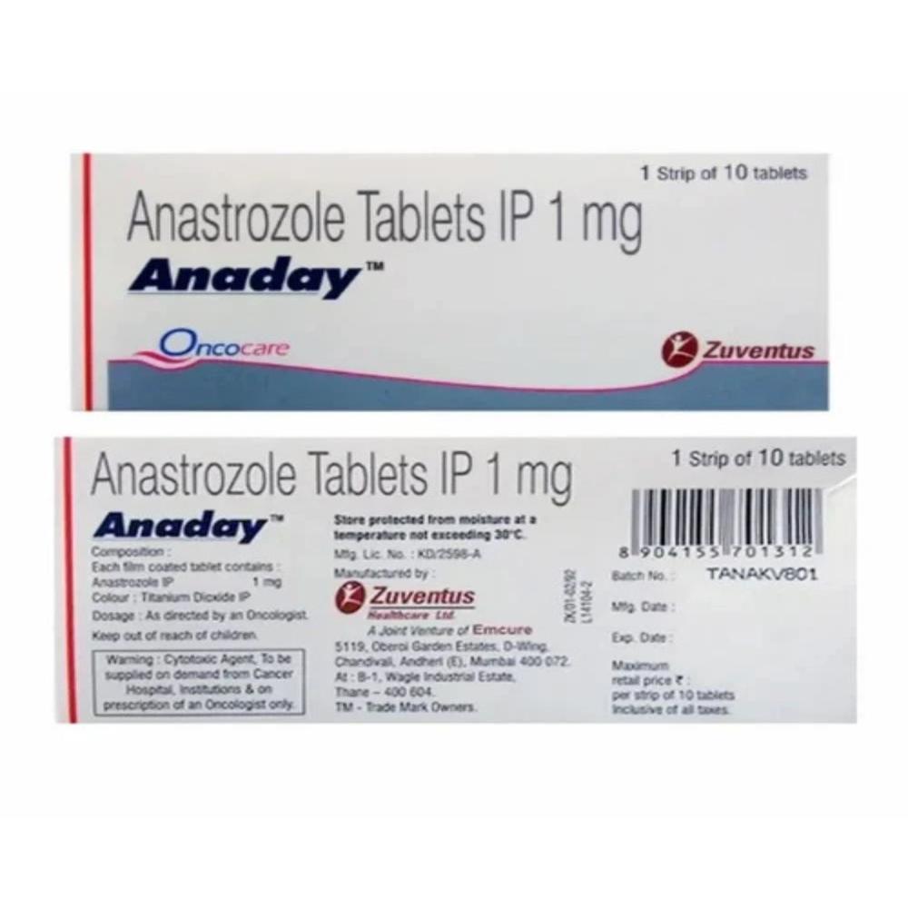 Anaday Anastrozole (1mg) Tablet