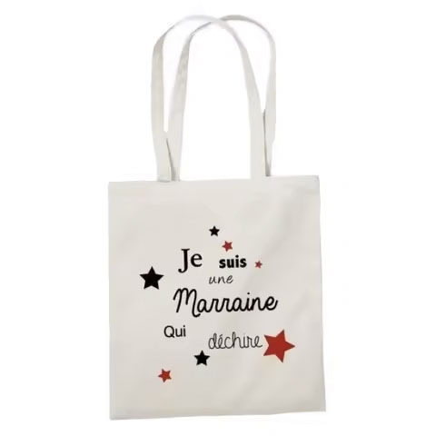 National Style Cotton Tote Bag Standard Size Clutch Bag with Letter Decoration