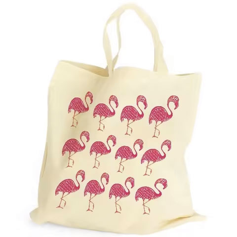 Recyclable Plain Cotton Canvas Shopping Tote Bag Custom Logo Printed Women's Clutches