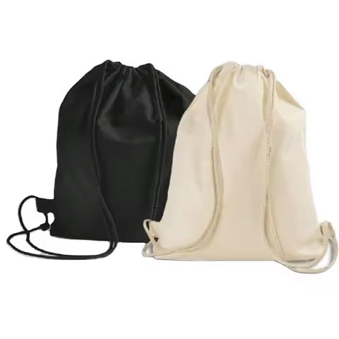 Children's DIY Painting Drawstring Bag Customisable Cotton Canvas Back Pack with National Style Colouring