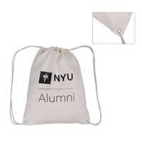 Cotton Drawstring Bag Custom Printed Sports Canvas Cotton Drawstring Backpack Cotton Drawstring Bags With Logo - Color: White