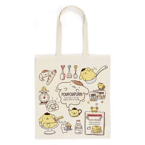Wholesale Korean Vintage Style Tote Bag Custom Printed Logo Women's Cotton Canvas Shopping Bag Diamond Decoration Open Closur