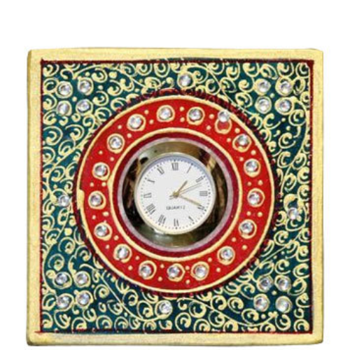Painted Marble Stylish Clock