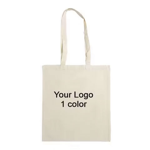 Wholesale Custom Print Logo Canvas Cotton Shopping Bag Customized Cotton Bags Tote Bag With Logo