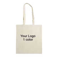 Wholesale Custom Print Logo Canvas Cotton Shopping Bag Customized Cotton Bags Tote Bag With Logo