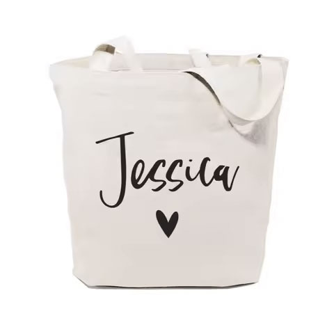Eco-Friendly Natural Cotton Tote Bag Fashionable Vintage Drawstring Gift Bag Canvas Lining Effortless Shopping Gifting Ladies
