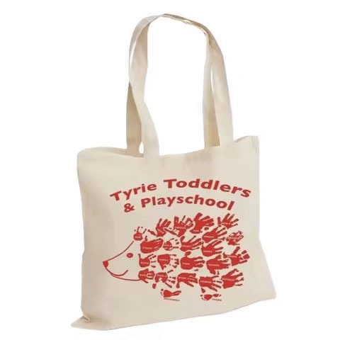 Promotional Eco-Friendly Cotton Shopping Tote Bag with Natural Handle Eco-Conscious Bag for Sustainable Living