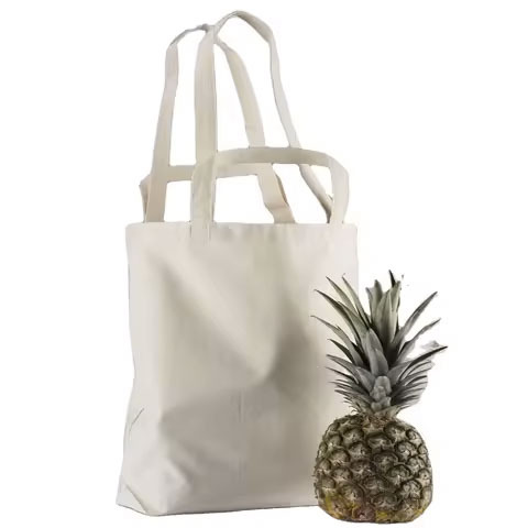 Custom Printed Logo Woman Eco Friendly Reusable Handle Blank Cotton Grocery Shopping Canvas Tote Bag